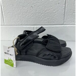 ONCAI Walking Arch Support Orthotic Black Platform Sandals 9 Women